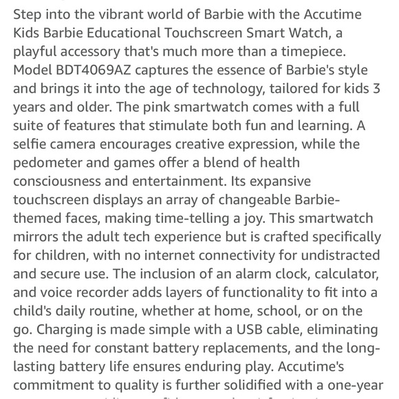 🧚🏼BARBIE DREAMTOPIA INTERACTIVE SMART WATCH - Picture 12 of 13